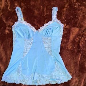 Royal blue Lacy tank top with adjustable straps